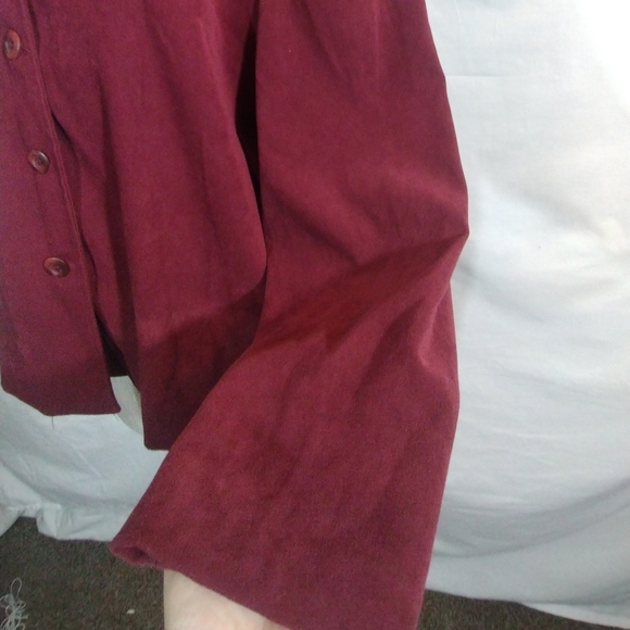 Briggs Blazer ButtonUp, Women Collar, light weight, Burgundy, L - Picture 8 of 8
